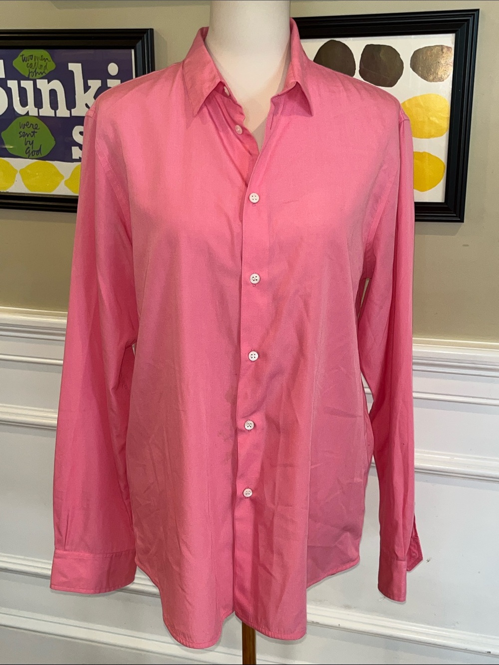 A.P.C. Vintage Pink Button-down Shirt